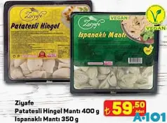 ZİYAFE PATATESLİ HİNGEL MANTI 400 G / ISPANAKLI MANTI 350 G